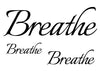 Breathe Temporary Tattoo-Script Tattoos