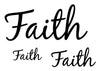 Faith Temporary Tattoo-Script Tattoos