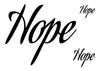 Hope Temporary Tattoo-Script Tattoos