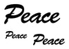Peace Temporary Tattoo-Script Tattoos